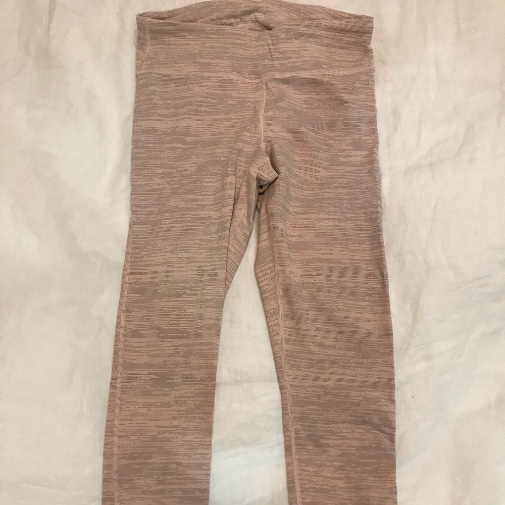 Outdoor Voices tech-sweat pink leggings